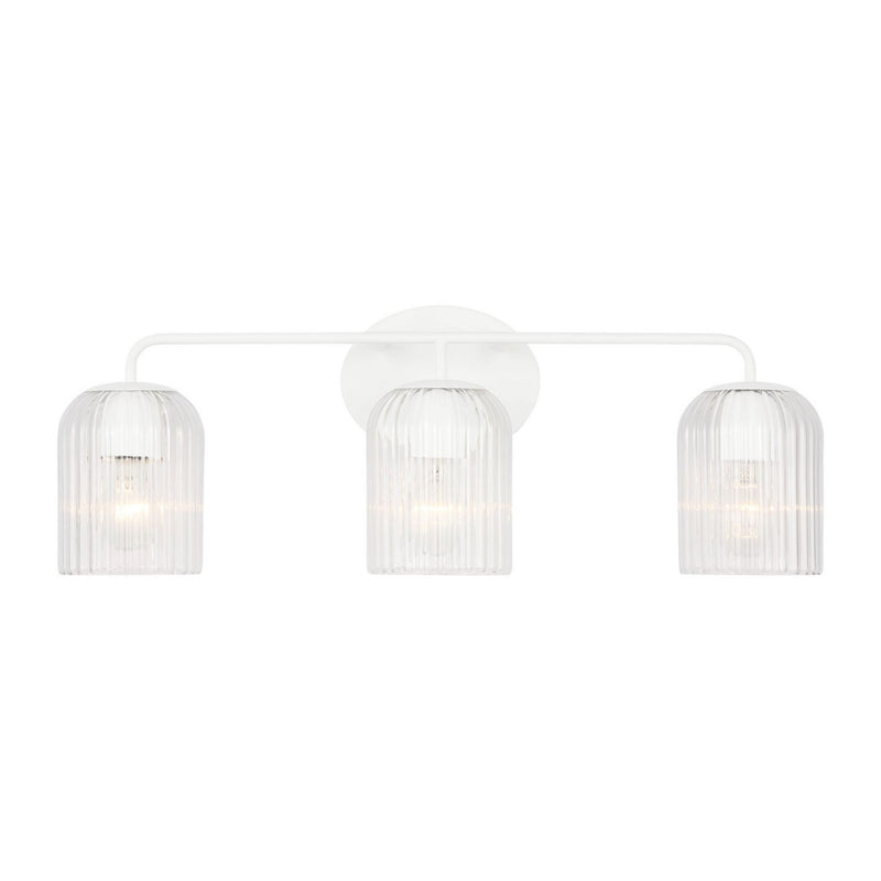 Eisele 3-Light Bath Vanity Light in Matte White