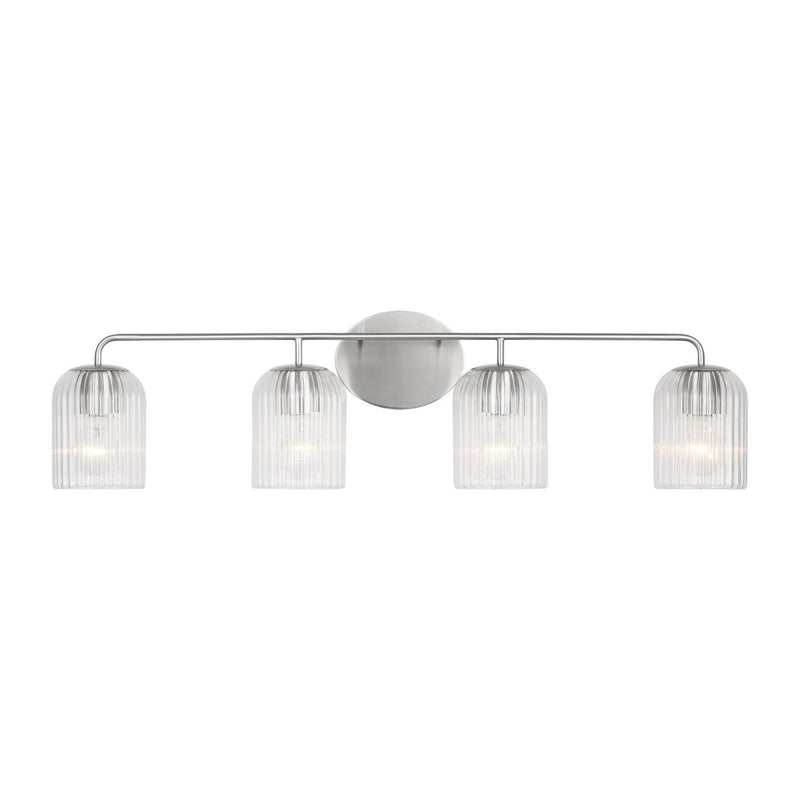 Eisele 4-Light Bath Vanity Light in Brushed Nickel