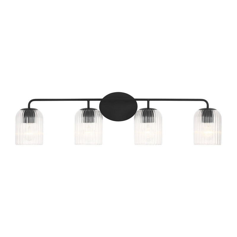 Eisele 4-Light Bath Vanity Light in Midnight Black