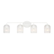 Eisele 4-Light Bath Vanity Light in Matte White