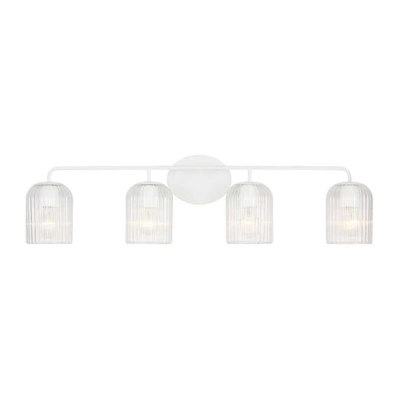 Eisele 4-Light Bath Vanity Light in Matte White