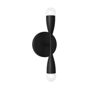Maya 2-Light Wall Sconce in Midnight Black
