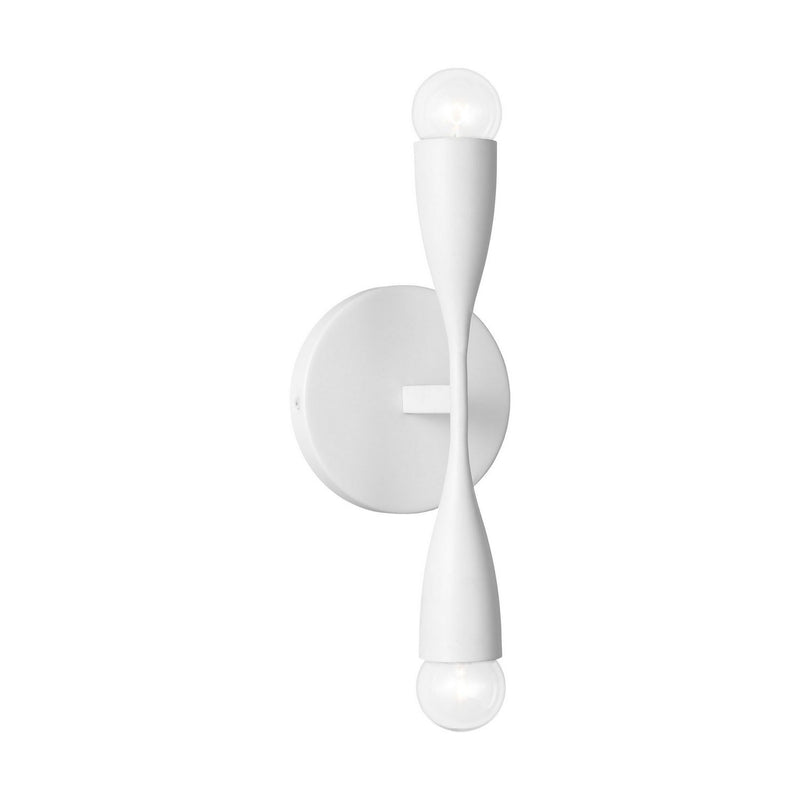Maya 2-Light Wall Sconce in Matte White