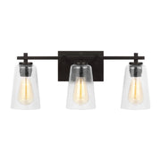 Mercer 3-Light Bath Vanity Light in Midnight Black
