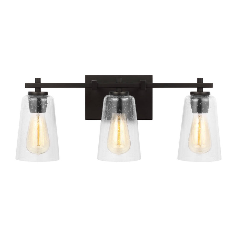 Mercer 3-Light Bath Vanity Light in Midnight Black
