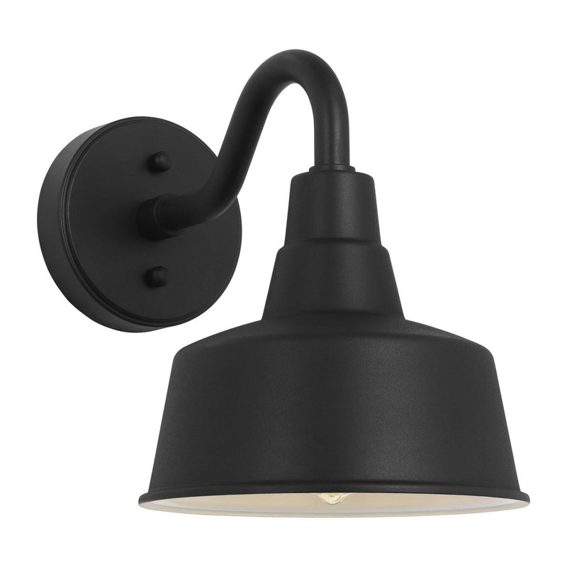 Barn Light StoneStrong Small Outdoor Wall Sconce in Textured Black