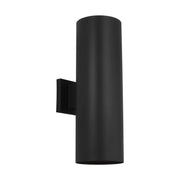 Cylinder StoneStrong 6" Up/Down Outdoor Wall Sconce in Textured Black