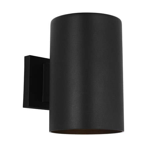 Cylinder StoneStrong 6" Down Outdoor Wall Sconce in Textured Black