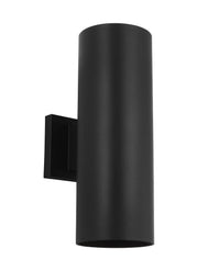 Cylinder StoneStrong 5" Up/Down Outdoor Wall Sconce in Textured Black
