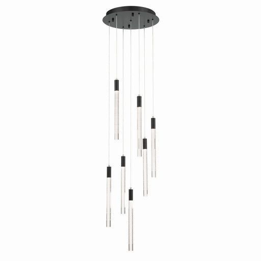 Celine 16" LED Pendant in Black
