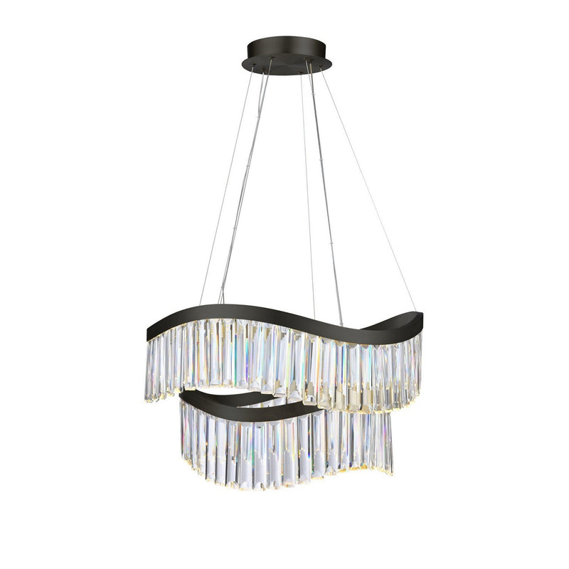 Jules 25" LED Pendant in Black