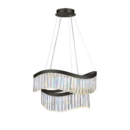 Jules 25" LED Pendant in Black