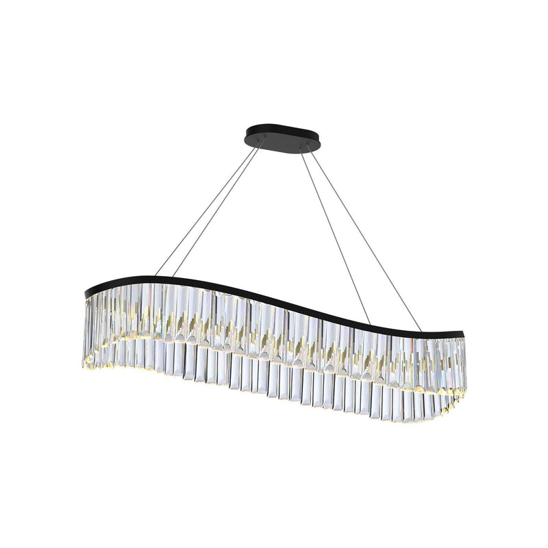 Jules LED Linear Pendant in Black