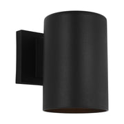 Cylinder StoneStrong 5" Down Outdoor Wall Sconce in Textured Black