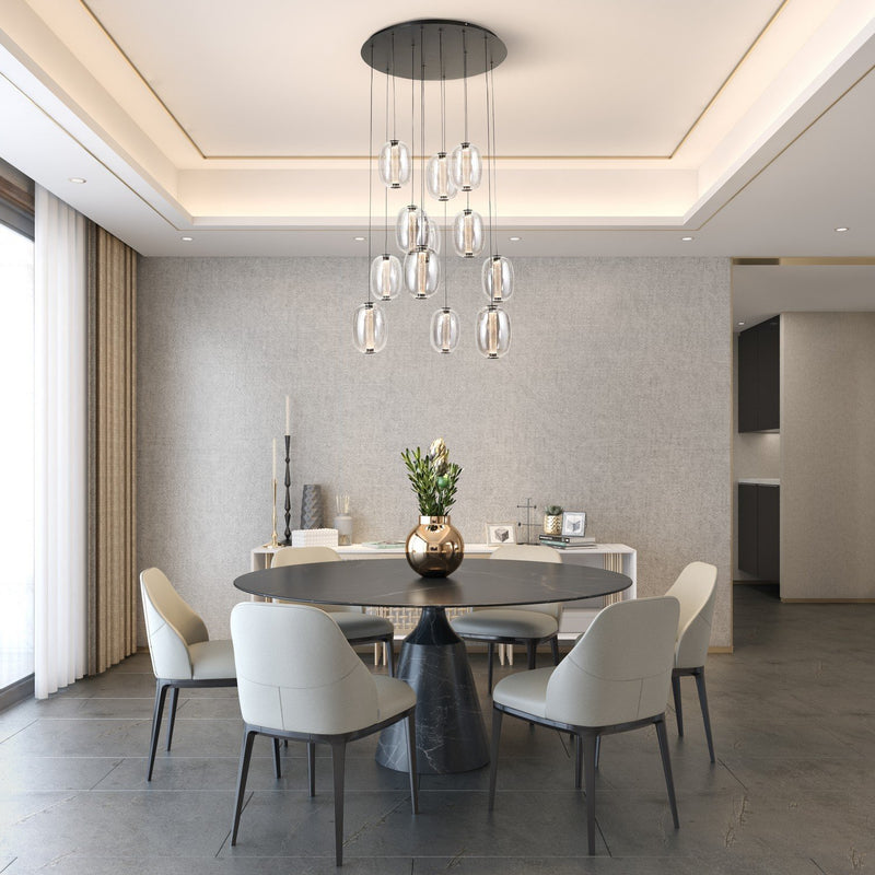 Vega 23.5" LED Pendant in Black