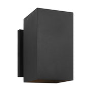 Pohl StoneStrong Medium Outdoor Wall Lantern in Textured Black