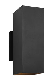 Pohl StoneStrong Medium 2-Light Outdoor Wall Lantern in Textured Black