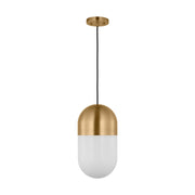 Foster Medium Pendant in Satin Brass