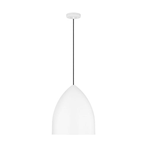 Huron Large Pendant in Matte White