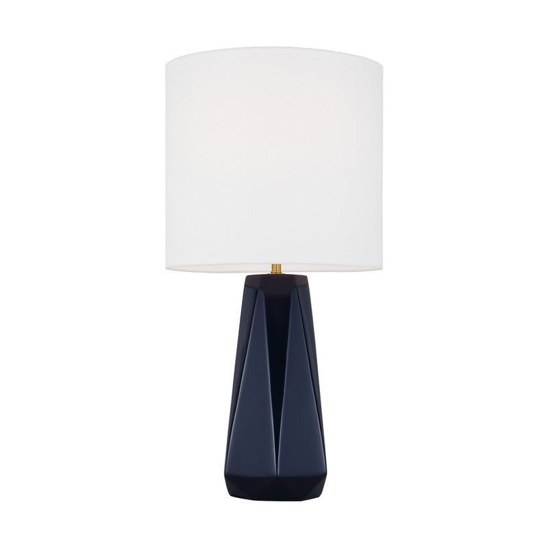 Moresby Medium Table Lamp in Gloss Navy
