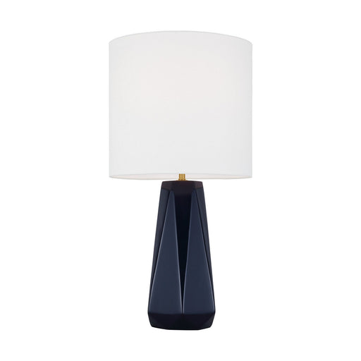 Moresby Medium Table Lamp in Gloss Navy