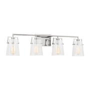 Crofton 4-Light Bath Vanity Light in Chrome