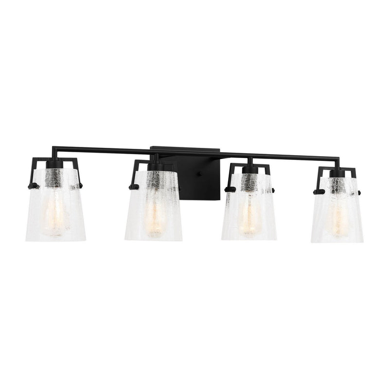 Crofton 4-Light Bath Vanity Light in Midnight Black