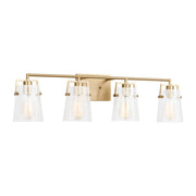 Crofton 4-Light Bath Vanity Light in Satin Brass