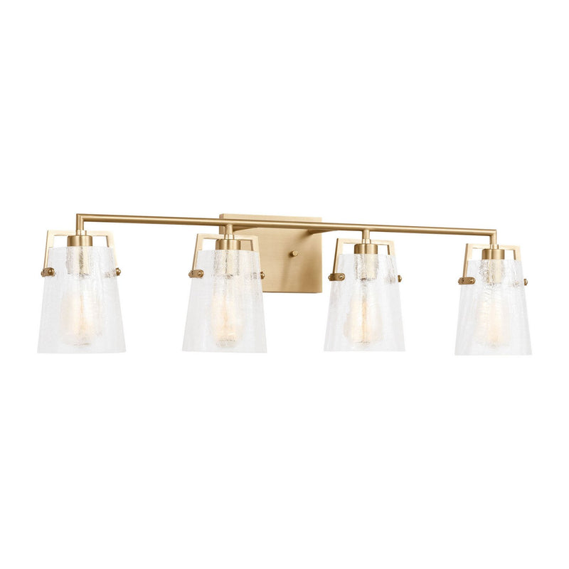 Crofton 4-Light Bath Vanity Light in Satin Brass