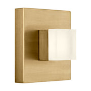 Brander Small Bath Sconce in Satin Brass