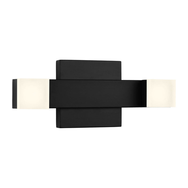 Brander Medium Bath Vanity Light in Midnight Black