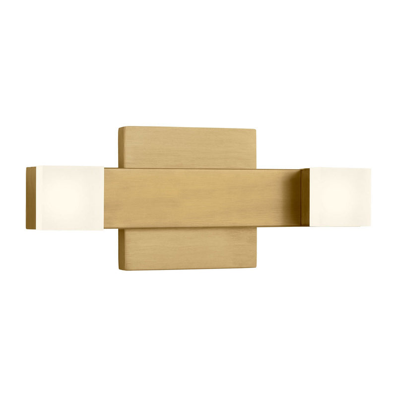 Brander Medium Bath Vanity Light in Satin Brass