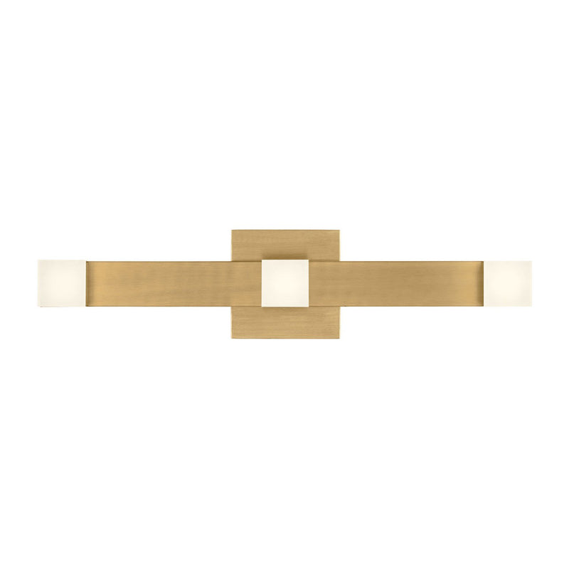 Brander Large Bath Vanity Light in Satin Brass