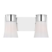 Roy 2-Light Bath Vanity Light in Chrome