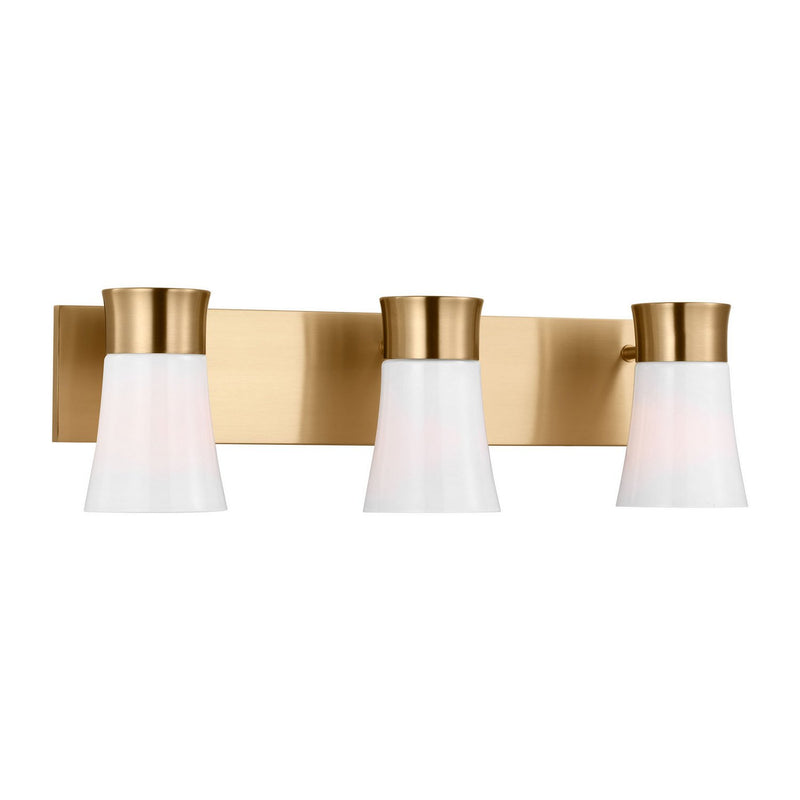 Roy 3-Light Bath Vanity Light in Satin Brass