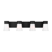 Roy 4-Light Bath Vanity Light in Midnight Black