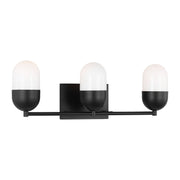 Foster 3-Light Bath Vanity Light in Midnight Black
