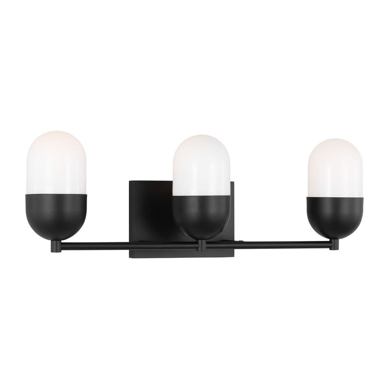 Foster 3-Light Bath Vanity Light in Midnight Black