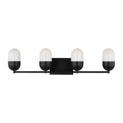 Foster 4-Light Bath Vanity Light in Midnight Black