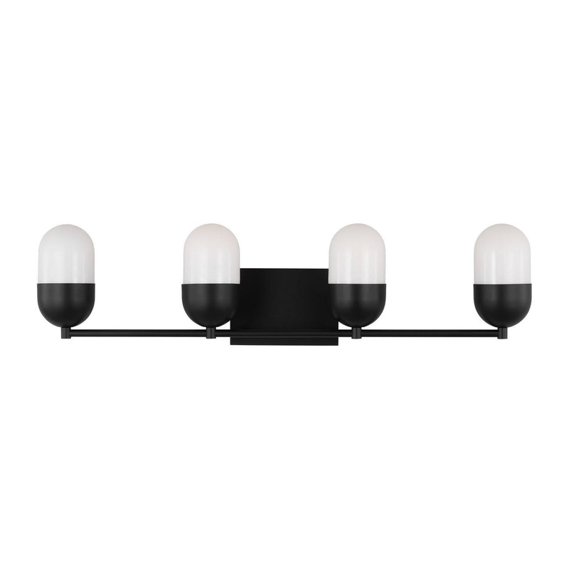 Foster 4-Light Bath Vanity Light in Midnight Black