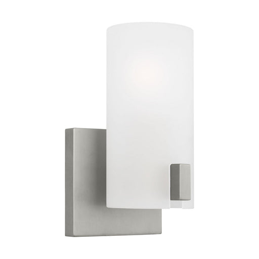Rhode Bath Sconce in Brushed Steel