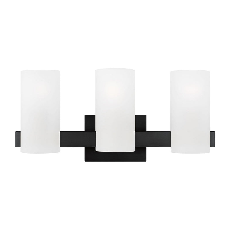 Rhode 3-Light Bath Vanity Light in Midnight Black
