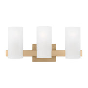 Rhode 3-Light Bath Vanity Light in Satin Brass