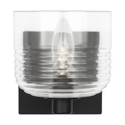 Lochdale Small Bath Sconce in Midnight Black