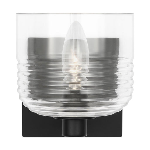 Lochdale Small Bath Sconce in Midnight Black