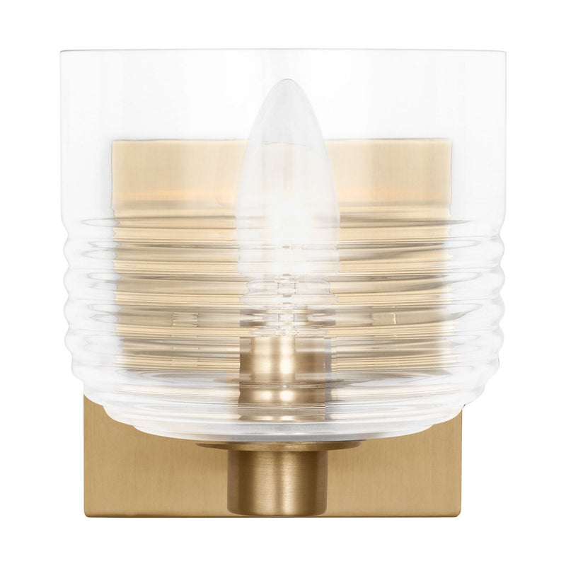 Lochdale Small Bath Sconce in Satin Brass