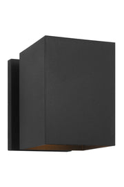 Pohl StoneStrong Small Outdoor Wall Lantern in Textured Black