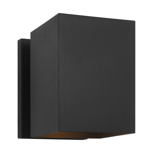 Pohl StoneStrong Small Outdoor Wall Lantern in Textured Black