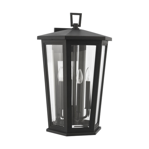Witley Extra Large 4-Light Outdoor Wall Lantern in Textured Black