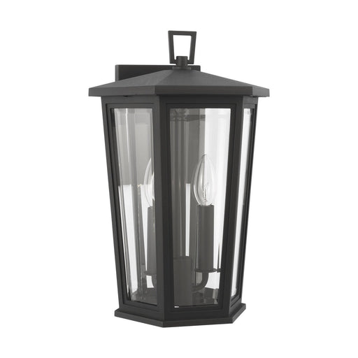 Witley Medium 2-Light Outdoor Wall Lantern in Textured Black